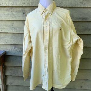 Ralph Lauren Classic Fit Yellow Button Down Shirt